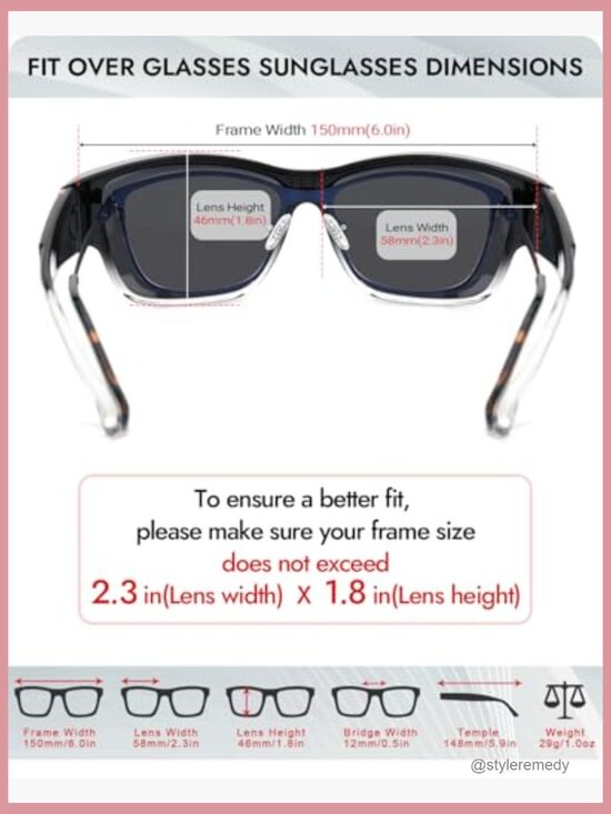Women\'s Polarized Fit Over Glasses Sunglasses Lightweight Wrap Around main image 6